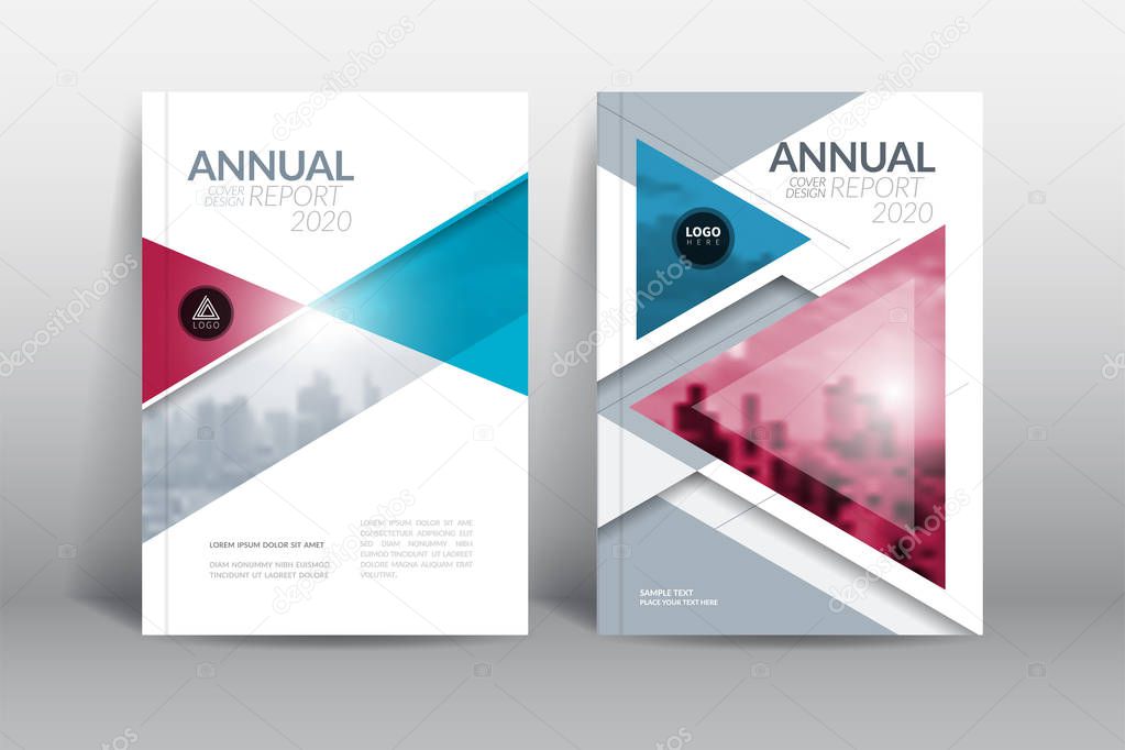 Cover Design template, annual report cover, flyer, presentation, brochure. Front page design layout template with bleed in A4 size. Multi colors with abstract background templates.