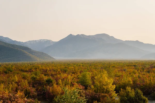 büyüleyici doğa, görkemli yüksek dağlar ve tepeler, sarı alanlar