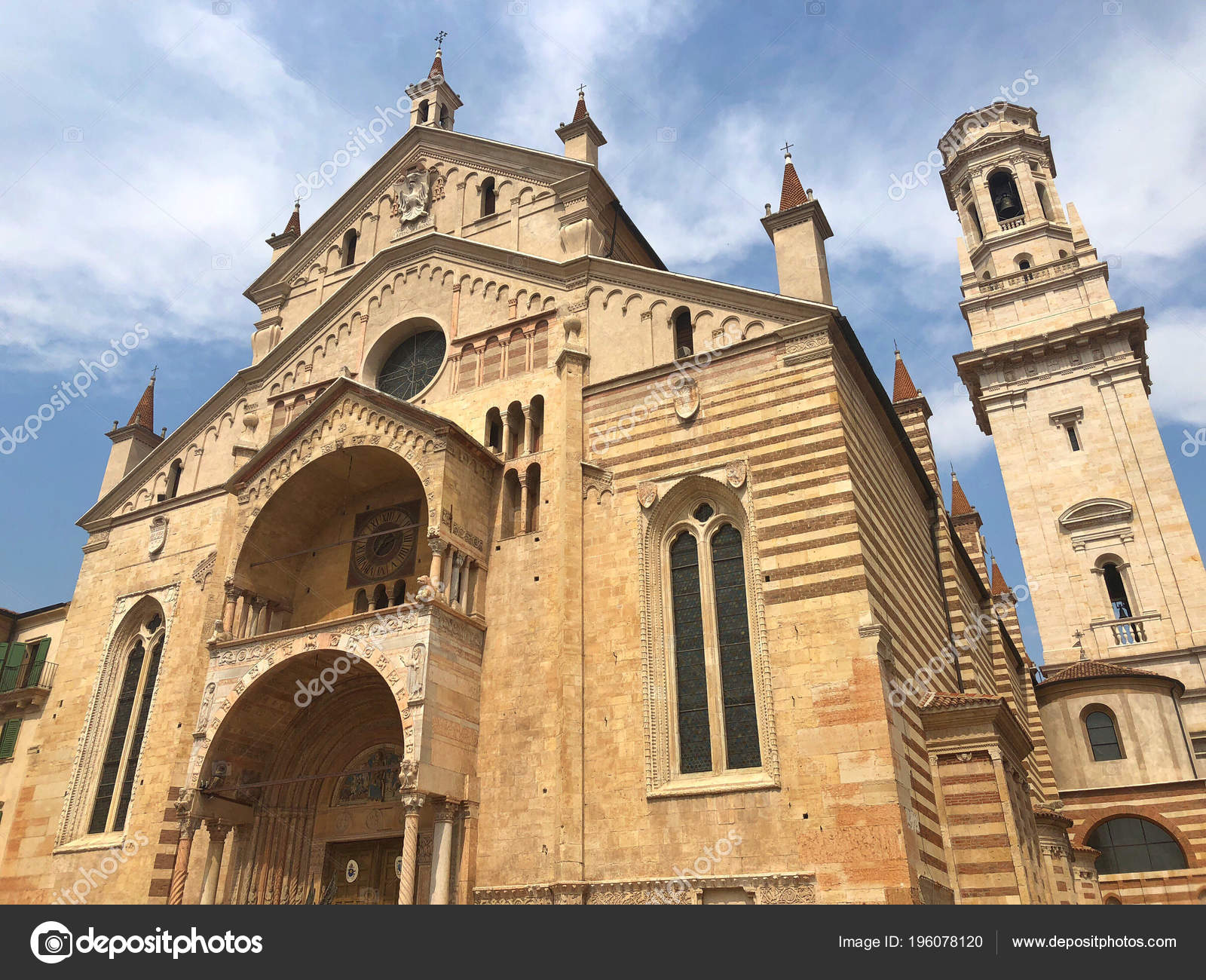 Verona Cathedral Roman Catholic Cathedral Verona Northern Italy Dedicated Blessed — Stock Photo