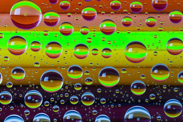 Fondo Abstracto Color Con Gotas Lápices Madera —  Fotos de Stock