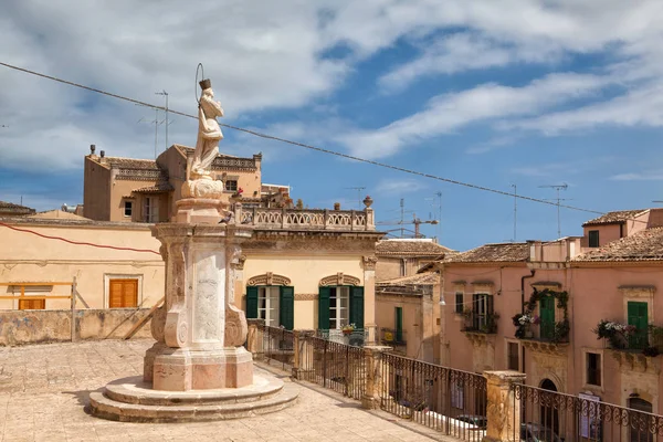 Ruínas Arquitetura Barroca Cidade Velha Noto Sicília Itália — Fotografia de Stock