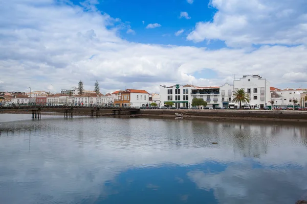 Architettura Storica Nella Città Tavira Tavira Una Città Portoghese Situata — Foto Stock