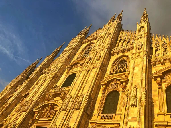 Mediolan Włochy Maja 2018 Duomo Milano Mediolan Katedra Jest Katedra — Zdjęcie stockowe
