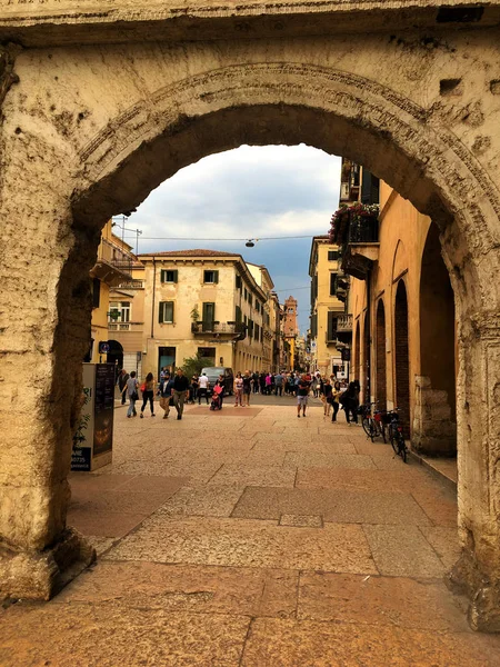 Verona Maggio 2018 Dello Shopping Lusso Mazzini Prima Una Forte — Foto Stock