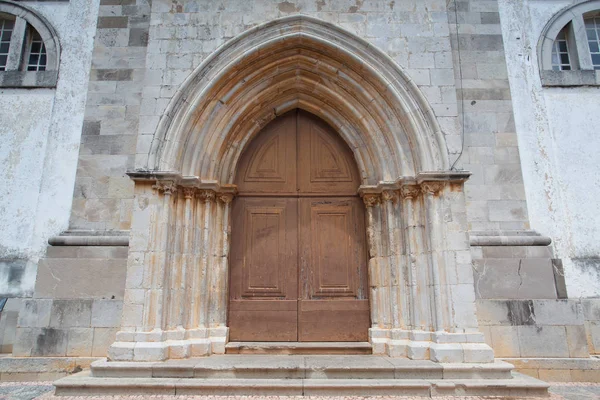Templom Igreja Santiago Előtt Felújítása Tavira Portugália Portugál Dél Atlanti — Stock Fotó