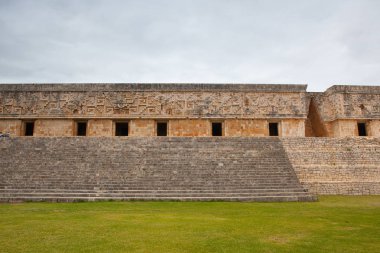 Majestic ruins in Uxmal,Mexico. Uxmal is an ancient Maya city of the classical period in present-day Mexico. clipart