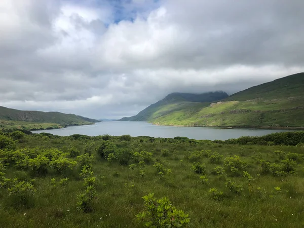 Landscape of Killary Harbour, Ireland.Killary Harbour is a fjord located in the west of Ireland, in northern Connemara, and the border between counties Galway and Mayo runs down its centre.