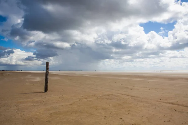 Increíble Playa Sonderstrand Península Romo Jutlandia Dinamarca Paisaje Después Lluvia —  Fotos de Stock