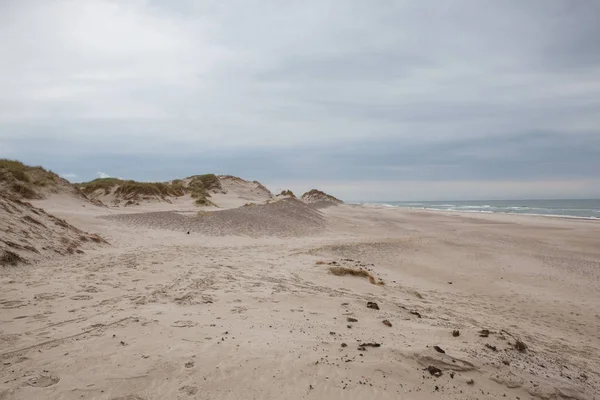 Hvide Sande Στη Δανία Έχει Χιλιόμετρα Αμμώδεις Παραλίες Hvide Sande — Φωτογραφία Αρχείου