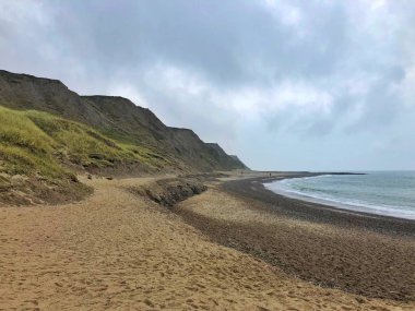 Sahilde Bovbjerg içinde. Bovbjerg Western Jutland, Danimarka'da küçük bir köydür. Bu Bovbjerg Strand, fener, Bovbjerg Makedonya ve kumsalı, bilinen