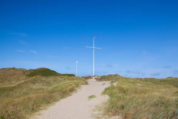 Sur Plage Agger Danemark Agger Est Petit Village Pêcheurs Avec — Photo