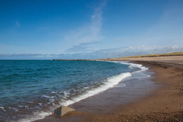 Sulla Spiaggia Agger Danimarca Agger Piccolo Villaggio Pescatori Con Circa — Foto Stock