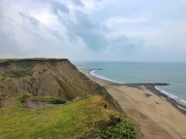 Sahilde Bovbjerg içinde. Bovbjerg Western Jutland, Danimarka'da küçük bir köydür. Bu Bovbjerg Strand, fener, Bovbjerg Makedonya ve kumsalı, bilinen