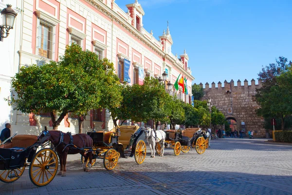 Sevilla Spanien November 2016 Fasad Provinsen Sevilla Hus — Stockfoto