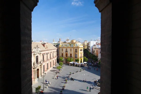 Seville Spain November 2016 Aerial View Top Seville Cathedral Spain — Stock Photo, Image