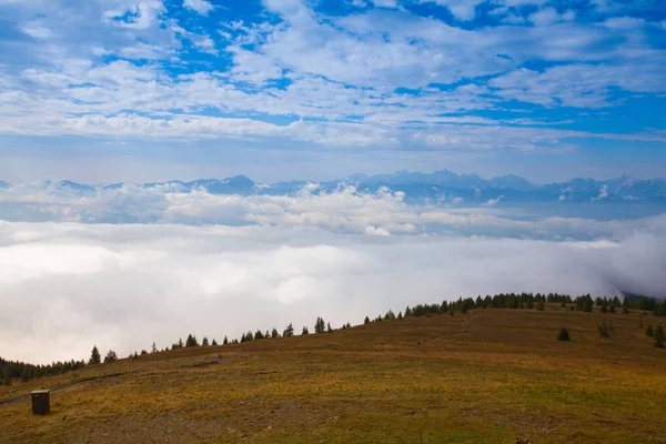 Paesaggio Autunnale Nella Località Sciistica Carnic Apls Austria — Foto Stock