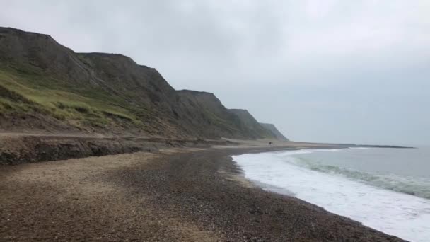 Costa Bovbjerg Bovbjerg Pequeño Pueblo Oeste Jutlandia Dinamarca Conocido Por — Vídeos de Stock