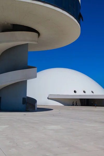 Aviles Spain July 2017 View Niemeyer Center Building Aviles Культурный — стоковое фото