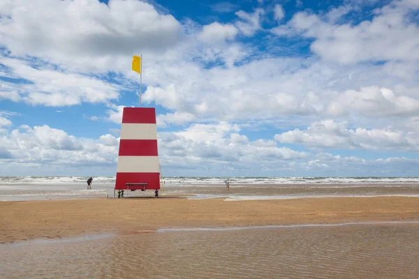 Phare Sur Incroyable Plage Lakolk Après Fortes Pluies Cette Plage — Photo