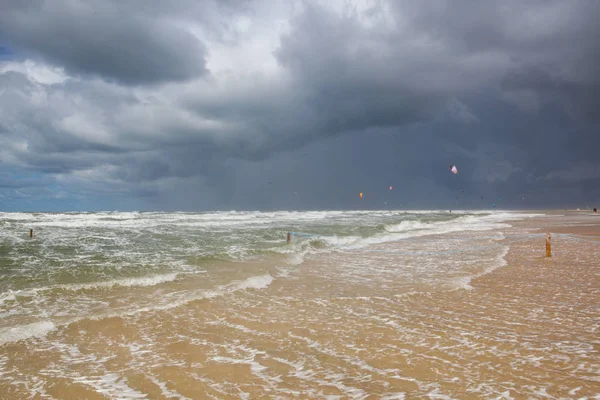 Incrível Praia Lakolk Depois Chuva Forte Esta Praia Praia Após — Fotografia de Stock