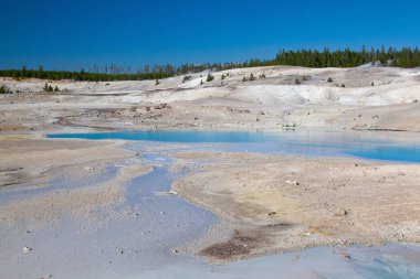 Norris şofben Havzası Yellowstone Milli Parkı, Wyoming, ABD. Bu Yellowstone'sıcak şofben Havzası.