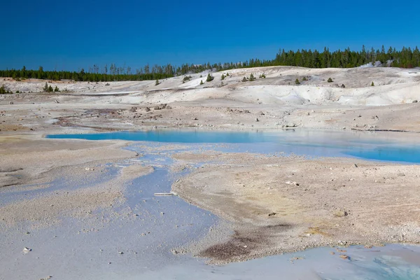 Norris Geyser Basin Yellowstonský Národní Park Wyoming Usa Nejžhavější Geyser — Stock fotografie