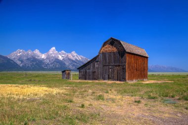 T. A. Moulton ahır tarihi bir ahırda Mormon satır Historic District içinde Teton County, Wyoming, Amerika Birleşik Devletleri içinde olduğunu
