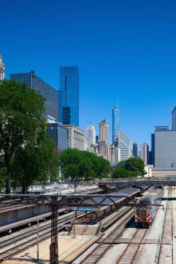 Chicago, IL, Usa: Temmuz 11,2013: Van Buren Street İstasyonu. 