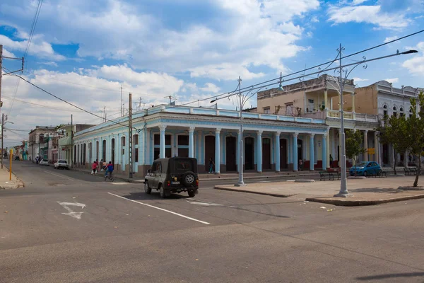 Cienfuegos Kuba Leden 2017 Typická Koloniální Ulice Cienfuegos Cienfuegos Hlavní — Stock fotografie