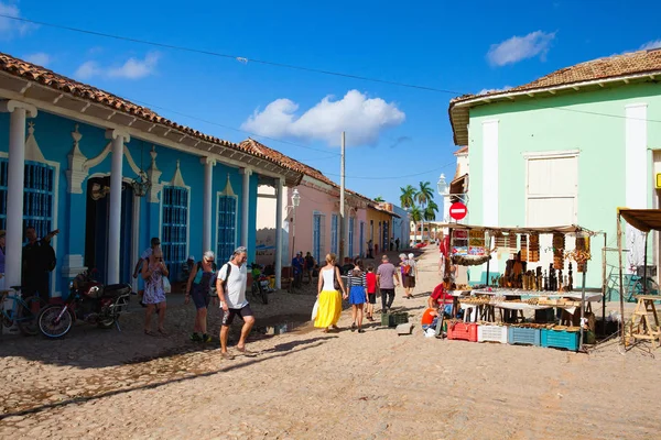 Trinidad Kuba Stycznia 2017 Roku Typowy Targ Uliczny Trinidad Trinidad — Zdjęcie stockowe
