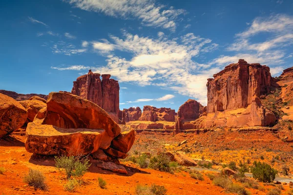 Arches National Park Moab Utah Eua Limitado Pelo Rio Colorado — Fotografia de Stock