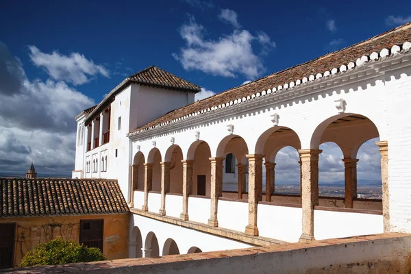 Het Alhambra Een Paleis Fort Complex Gelegen Granada Andalusië Spanje — Stockfoto