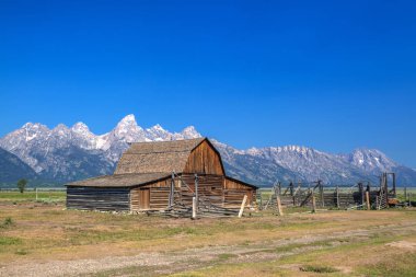 T. A. Moulton ahır tarihi bir ahırda Mormon satır Historic District içinde Teton County, Wyoming, Amerika Birleşik Devletleri içinde olduğunu