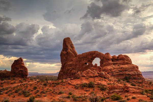 Arches National Park Moab Utah Usa Gränsar Coloradofloden Southeasten Det — Stockfoto