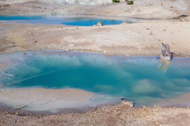 Norris şofben Havzası Yellowstone Milli Parkı, Wyoming, ABD. Bu Yellowstone'sıcak şofben Havzası.