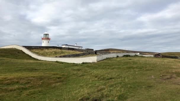 Leuchtturm Von Johns Point Der Sich Ende Einer Der Längsten — Stockvideo