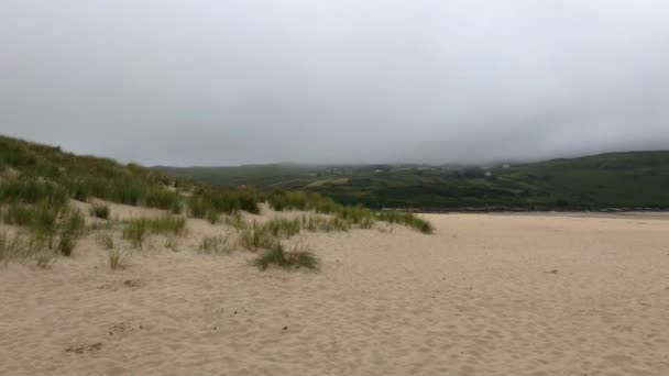 Pláži Blízkosti Letiště Donegal Letiště Byl Zvolen Světově Nejmalebnější Přístup — Stock video