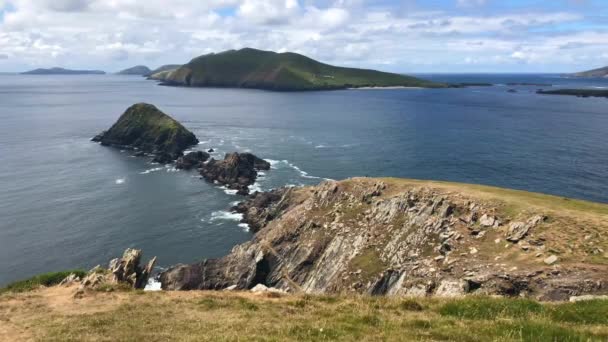 Kafa Kafa Sürücü Irelands Doğal Yolları Dingle Yarımadası Kerry Rlanda — Stok video