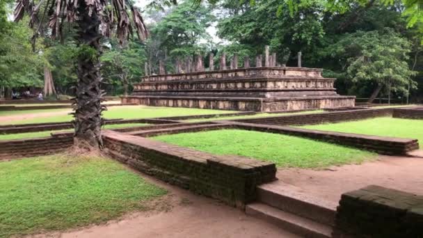 Polonnaruwa Sri Lanka Janeiro 2019 Ruínas Templo Antigo Vestígios Uma — Vídeo de Stock