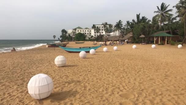 Colombo Sri Lanka Januari 2019 Het Strand Mount Lavinia Hotel — Stockvideo