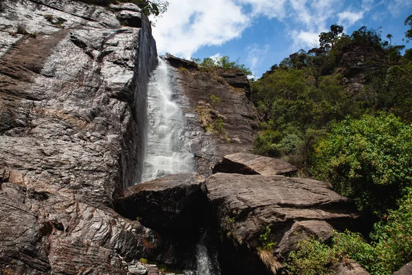 Lovers Leap Waterfall Nuwara Eliya Sri Lanka Lovers Leap Impressive — Stock Photo, Image