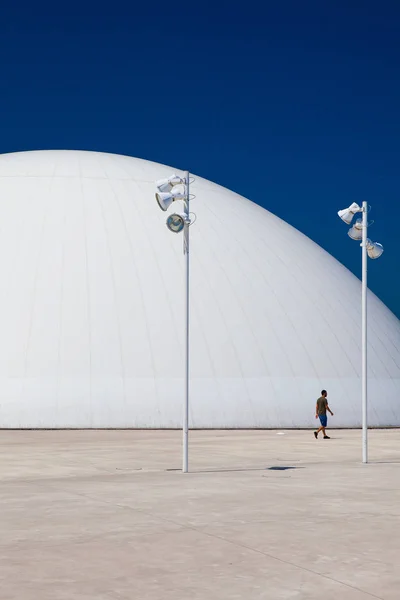 Avilés Spain Juli 2017 Niemeyer Center Byggnad Aviles Kulturcentret Ritades — Stockfoto