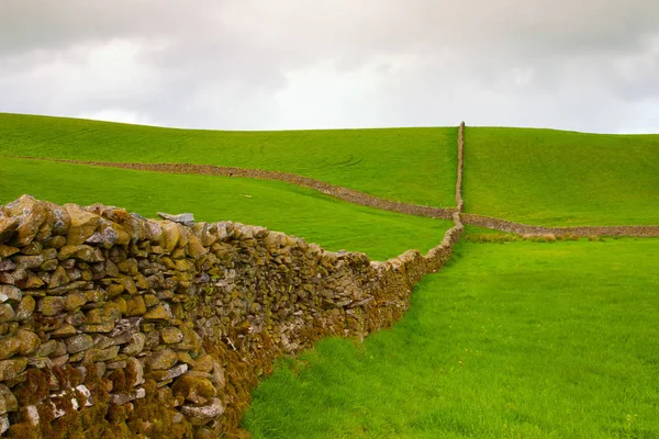 The typical landscape in Yorkshire Dales National Park, Great Br. — стоковое фото