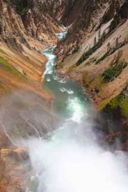 yellowstone Ulusal Parkı içinde alt falls