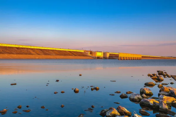 Water werk Nechranice, Tsjechië — Stockfoto