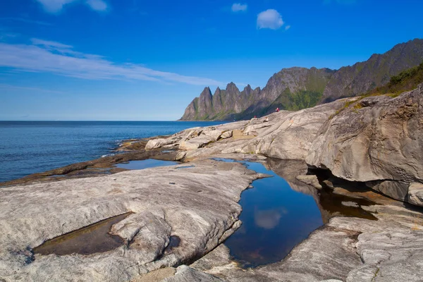 Sur la côte de l'île de Senja, Norvège — Photo