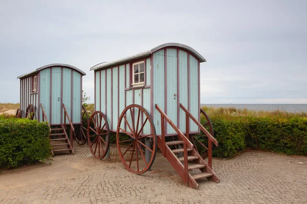 Zvláštní koupací kabina na ostrově Usedom, Německo. — Stock fotografie