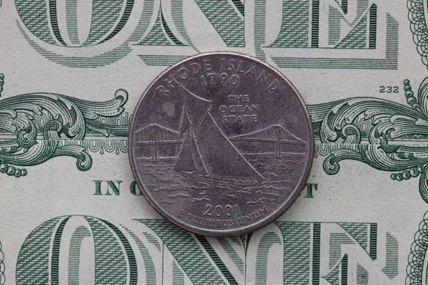 미국 달러 지폐의 대칭 구성과 로드의 분기 — 스톡 사진