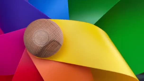 Мбаппе Разноцветного Маховика Магазине Волендам Нидерланды — стоковое видео