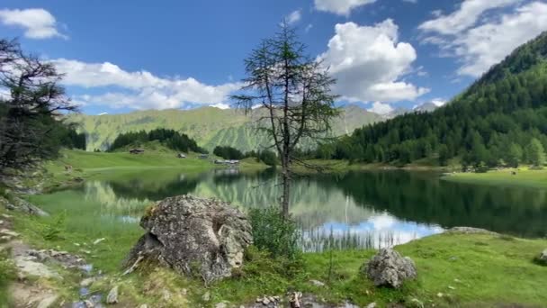 Lago Duisitzkarsee Austria Duisitzkarsee Probablemente Uno Los Lagos Montaña Más — Vídeos de Stock